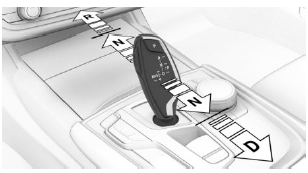 Engaging selector lever positions