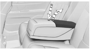 Rear center armrest