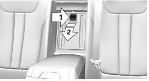 Without comfort seats: opening through-loading