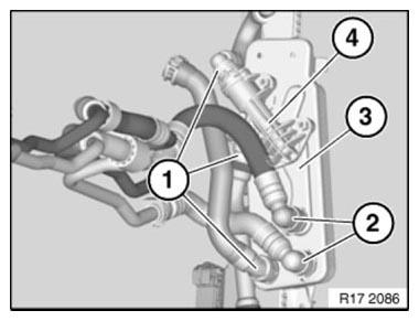 BMW 7 Series - Removing And Installing/Replacing Gearbox Oil Cooler For ...