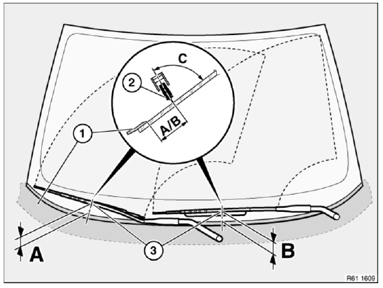 BMW 7 Series - Checking Contact Angle Of Windscreen Wiper Arms On Front ...